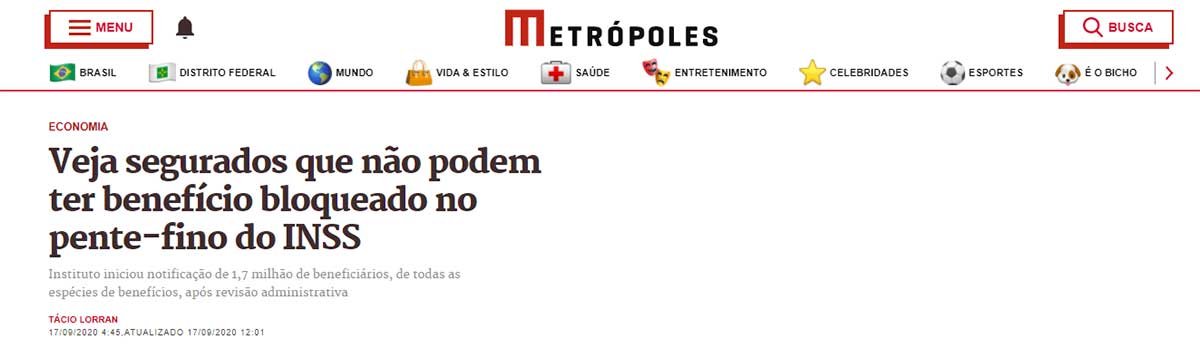 Veja segurados que não podem ter benefício bloqueado no pente-fino do INSS